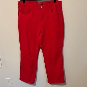 Judy Blue High Waist Red 90s Straight Leg Jeans - 22W